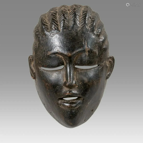 Africa, Wood mask Bassa Liberia c.20th century.