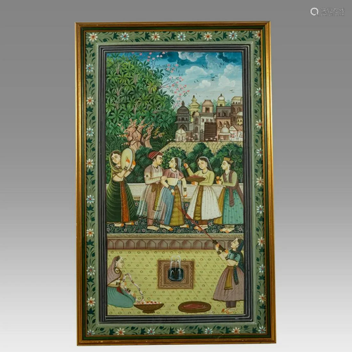 Large Inian, Miniature Painting.