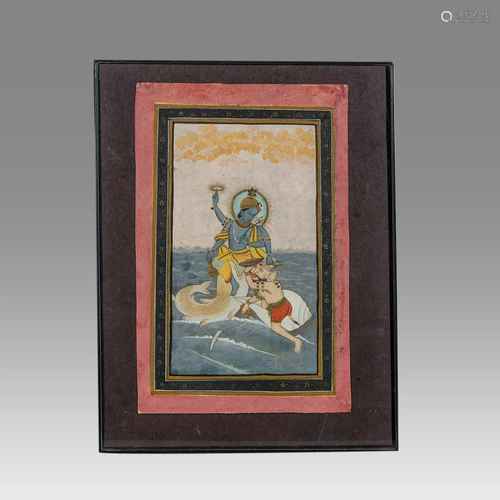 Indian Miniature Painting c.18thcentury.