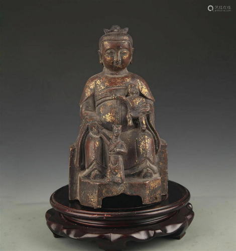 A FINE BRONZE BUDDHA FIGURE