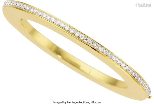 55021: Roberto Legnazzi Diamond, Gold Bracelet Stones