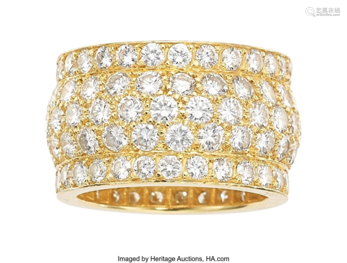55050: Cartier Diamond, Gold Eternity Band, French Sto