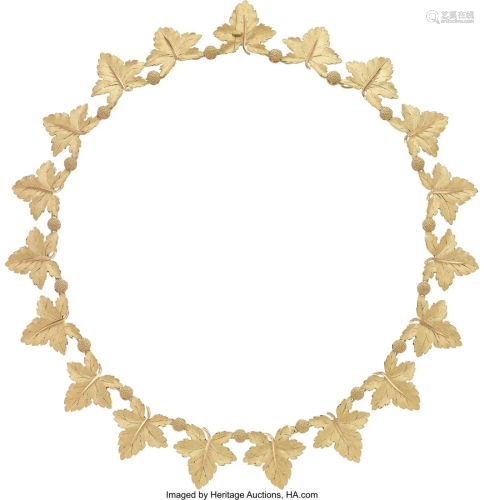 55066: Gianmaria Buccellati Gold Necklace Metal: 18k