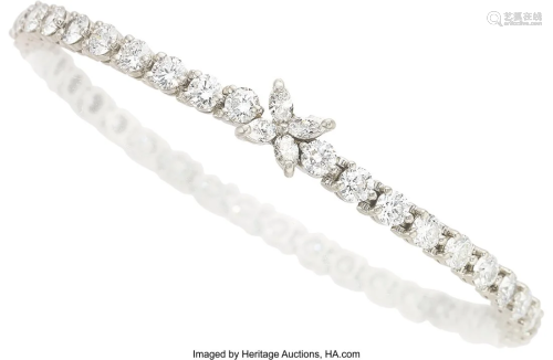 55143: Tiffany & Co. Diamond, Platinum Bracelet Stone