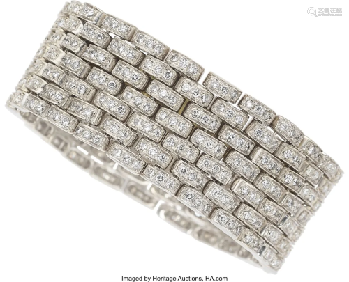 55163: Élan Diamond, White Gold Bracelet Stones: Ful