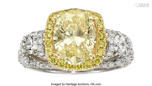 55165: Diamond, Colored Diamond, Gold Ring Stones: Ov