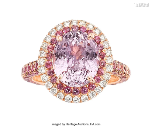 55171: Light Pink-Purple Sapphire, Diamond, Sapphire,