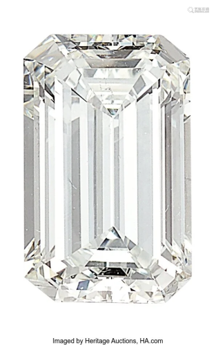 55182: Unmounted Diamond Diamond: Emerald-cut weighing