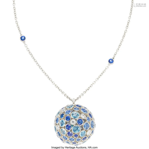 55228: Tiffany & Co. Multi-Stone, Diamond, Platinum Pe