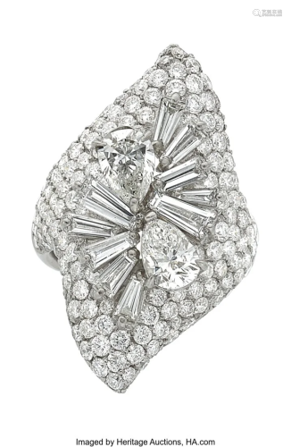 55284: Diamond, White Gold Ring Stones: Pear-shaped d