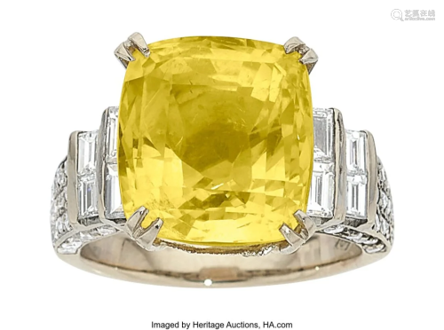 55292: Sapphire, Diamond, White Gold Ring Stones: Cus