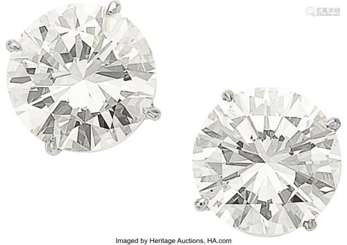 55303: Diamond, Platinum, White Gold Earrings Stones: