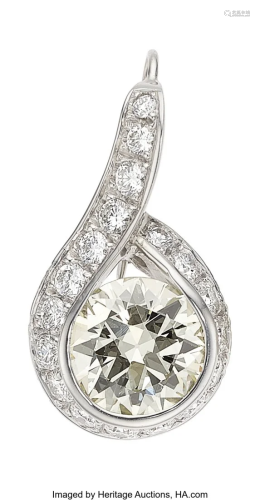 55330: Diamond, White Gold Pendant-Enhancer Stones: Ci