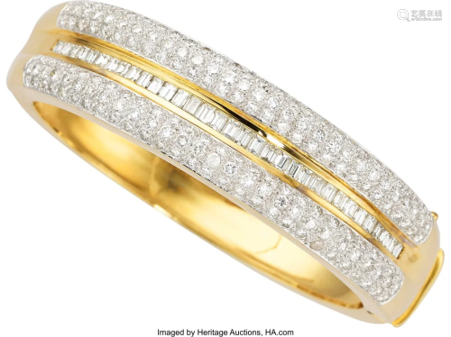 55336: Diamond, Gold Bracelet Stones: Full-cut diamon