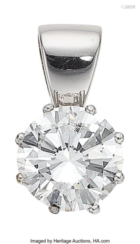 55337: Diamond, Platinum Pendant Stones: Round brilli