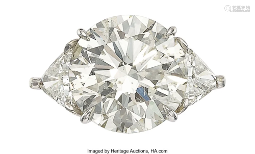 55385: Diamond, Platinum Ring Stones: Round brilliant-