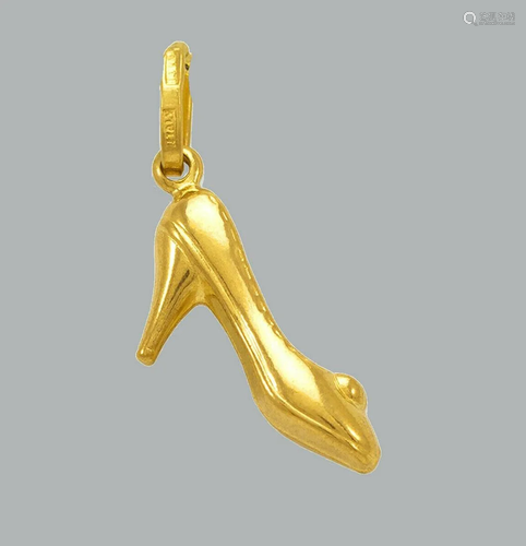 NEW 14K YELLOW GOLD HIGH HEEL SHOE PENDANT / CHARM