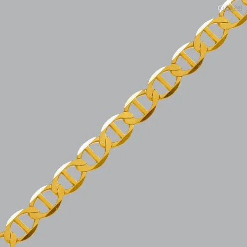 14K YELLOW GOLD GUCCI MARINER ANCHOR CHAIN NECKLACE