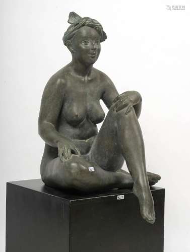 Sculptures EYKENS Myriam (1938) "Petit sourire" ou...