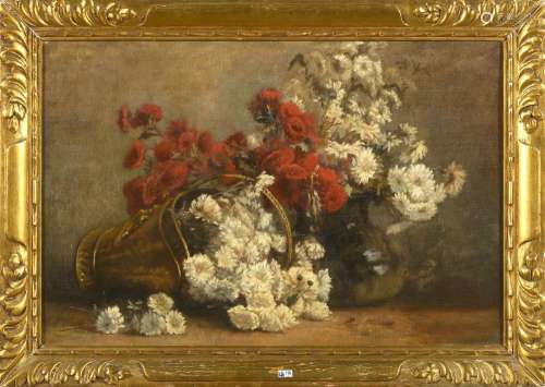 Tableaux BELLIS Hubert (1831 - 1902) Huile sur toile "N...