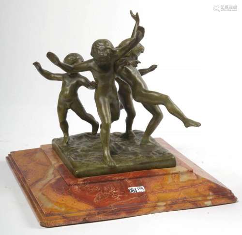 Sculptures CANNEEL Eugène (1882 - 1966) "Les joies du p...