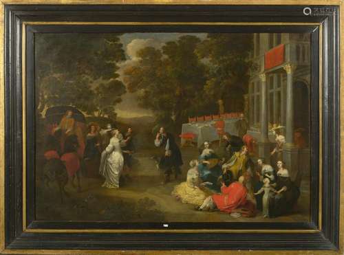 Tableaux JANSSENS Hieronymus (1624 - 1693) Huile sur toile m...