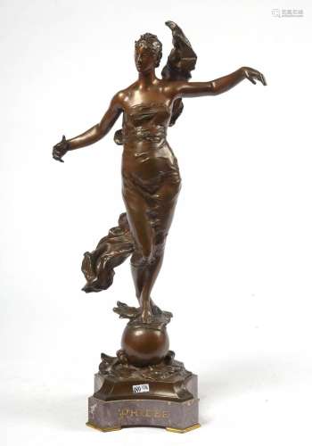 Sculptures MARIOTON Eugène (1857 - 1933) "Phoebe" ...