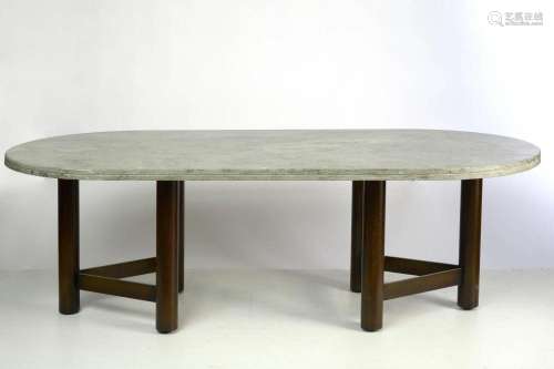 Design XXème siècle KREGLINGER Charles Importante table oval...