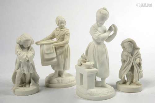 Sculptures CYFFLE Paul - Louis (1724 - 1806) Lot de quatre s...