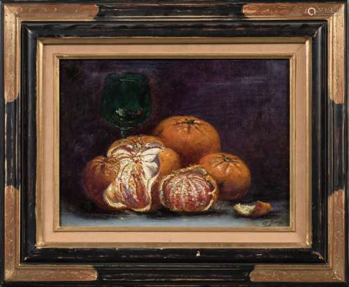 Charles Frédéric JUNG (1865-1936)Nature morte aux oranges.Hu...