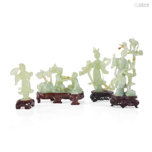 QUATTRO SCULTURE CINA, XX SECOLO - FOUR SCULPTURES CHINA, 20...