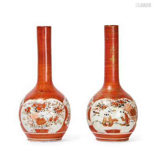 COPPIA DI BOTTIGLIE GIAPPONE, PERIODO MEIJI - PAIR OF BOTTLE...