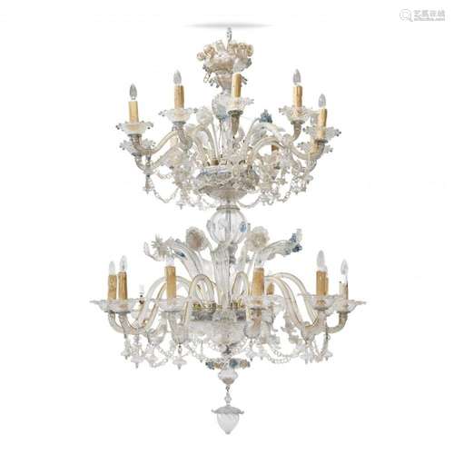 GRANDE LAMPADARIO MURANO, XIX-XX SECOLO - LARGE CHANDELIER M...