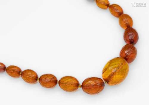 Endless amber necklace
