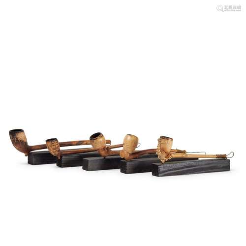 GRUPPO DI CINQUE PIPE FRANCIA, XIX-XX SECOLO - GROUP OF FIVE...