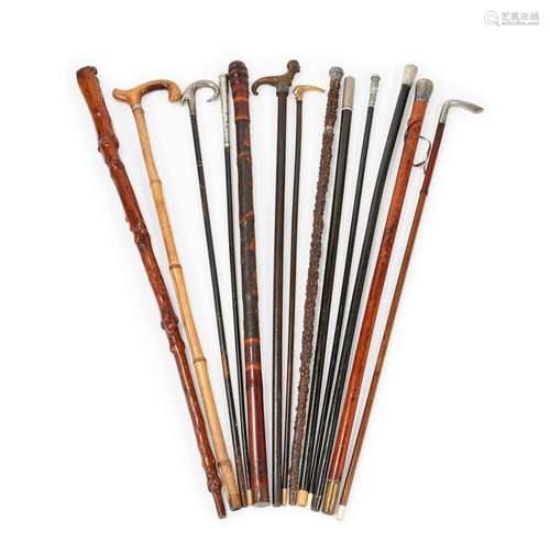 GRUPPO DI BASTONI XIX-XX SECOLO - GROUP OF STICKS 19TH-20TH ...