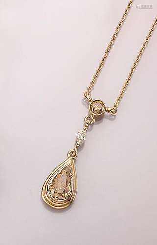 18 kt gold diamond-necklace