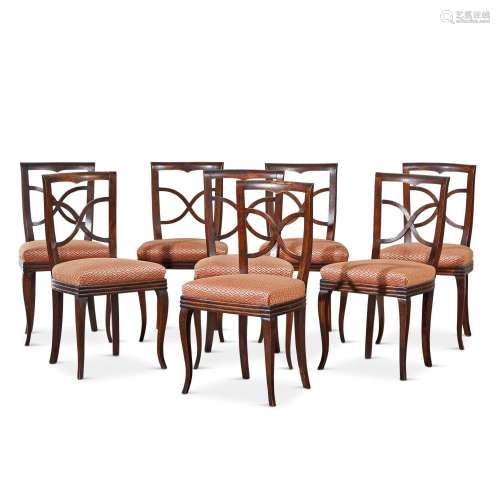 GRUPPO DI OTTO SEDIE XX SECOLO - GROUP OF EIGHT CHAIRS 20TH ...