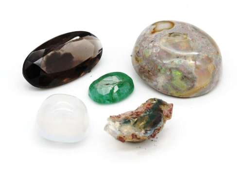 Lot various coloured gemstones