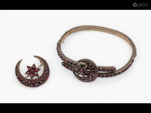 Lot with garnets, Bohemia approx. 1880/90