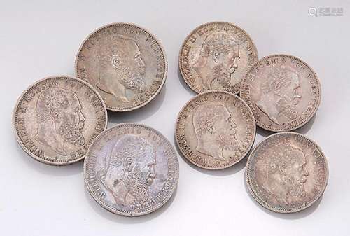 Lot 7 silver coins