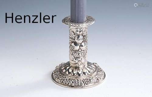 Candle holder, 800 silver, german approx. 1900