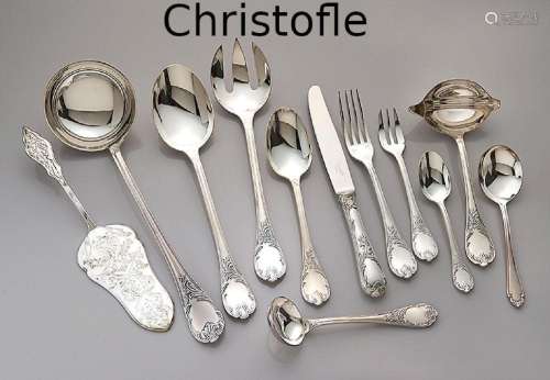 72-piece CHRISTOFLE table service for 12 persons