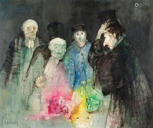 JEAN JANSEM (1920-2013) Les juges et les masques, 1977