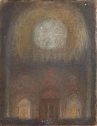 ZORAN MUSIC (1909-2005) Interno di cattedrale, 1984