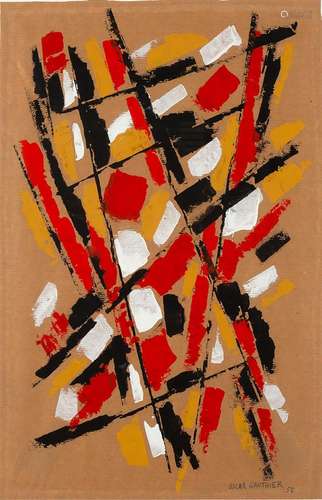 OSCAR GAUTHIER (1921-2009) Sans titre, 1952