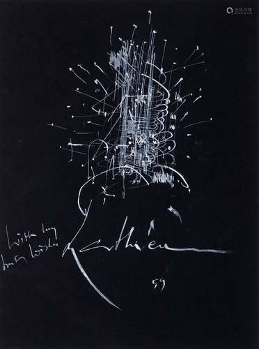 GEORGES MATHIEU (1921-2012) Sans titre, 1959