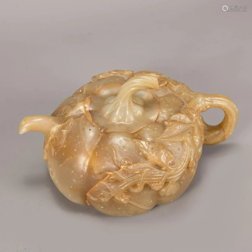 Large Jade tea pot