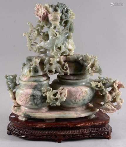 Belle et importante sculpture en jade