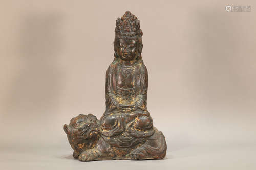 Bronze Guanyin Figure Ornament